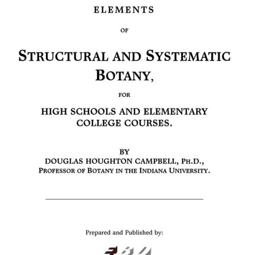 کتاب Elements Of Structural And Systematic Botany