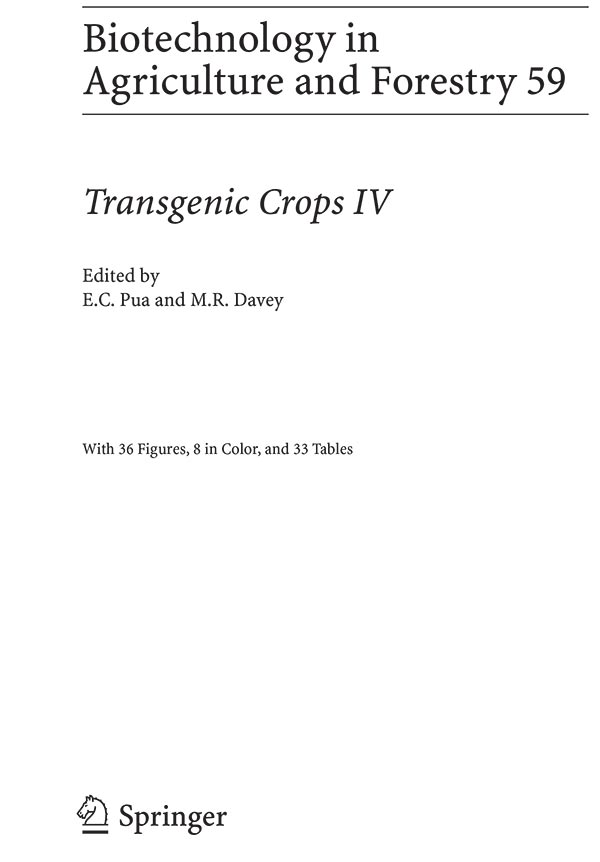 کتاب Transgenic Crops V, Biotechnology in Agriculture and Forestry